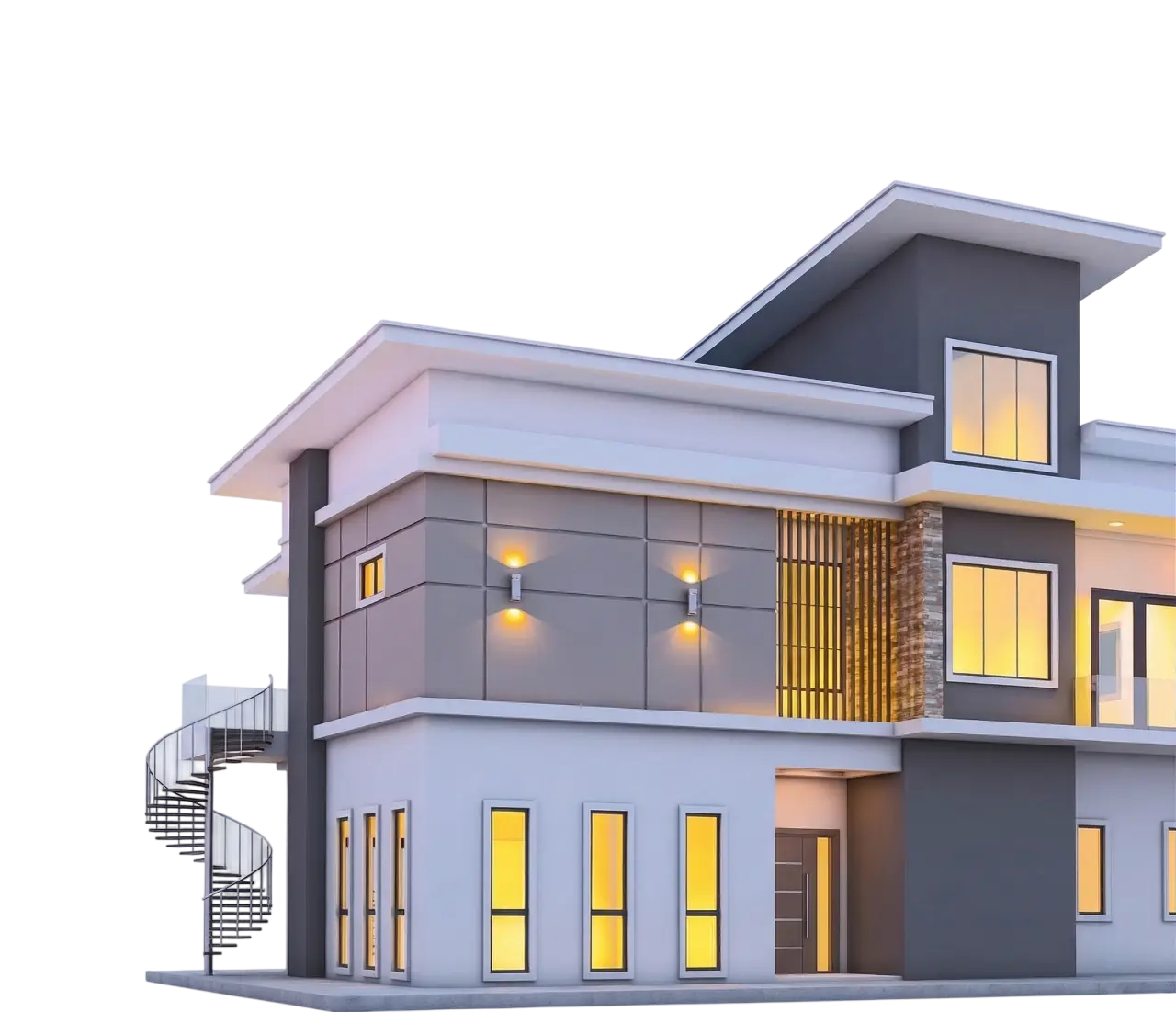 Moderne Immobilie Background